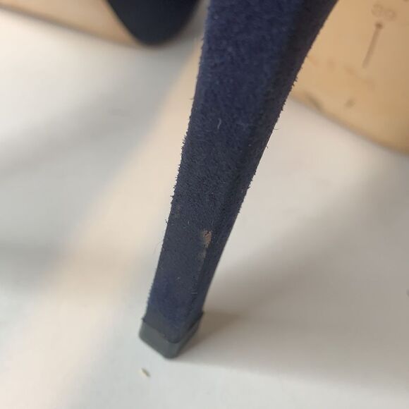 Zara blue suede platform pumps - Picture 4 of 9